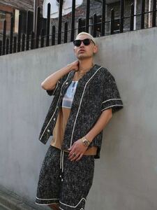 Liberal Arts リベラルアーツ　22AW　ツイード ベースボールシャツ　TWEED BASEBALL SHIRT コムドット　supreme