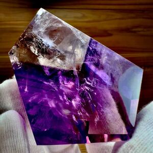 アメジスト ファントム レインボー 虹 紫水晶 ブラジル バイーア州産 ポリッシュ 天然石 原石 鉱物 鉱物標本 石
