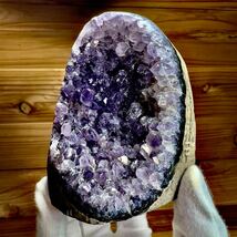 アメジスト ドーム 紫水晶 レインボー 虹 ウルグアイ産 天然石 原石 鉱物 鉱物標本 石_画像2