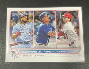 大谷翔平 2022 Topps Series 1 Home Run Leaders Guerrero Jr Perez