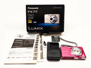 3Q売切！税無し◇パナソニック Panasonic フルHD デジタルカメラ LUMIX FX77 DMC-FX77★★1208-5
