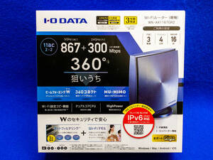 3Q売切！税無し◇I-O DATA 360コネクト搭載867Mbps(規格値)対応 Wi-Fiルーター WN-AX1167GR2★未使用★★1220-10