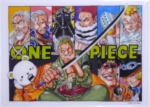 ONE PIECE 下敷き ワンピース ゾロ サボ カタクリ マルコ キラー キング ベポ レイリー ベン シリュウ ジャンプフェスタ