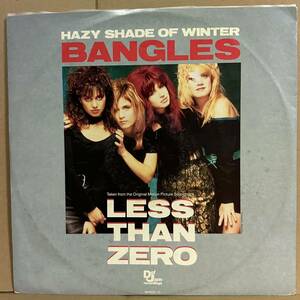 12' UK盤　BANGLES / HAZY SHADE OF WINTER 冬の散歩道