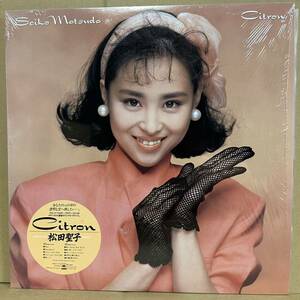 美盤 シュリンク,ステッカー付【LP】 松田聖子 / CITRON　※ 抱いて　,　続・赤いスイートピー　他　※ 1988年