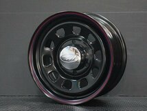 TSW DAYTONA ブラック 15X7J+35 6穴139.7 ホイール4本セット　＜200系ハイエース/100系ハイエース後期バンなどに＞_画像3