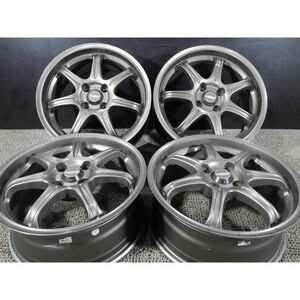 FINAL SPEED 改 / 社外アルミホイール 16x6.5J 4穴 100 +42 66mm 4本SET◎中古 3本にガリ傷あり◎旭川手渡し可