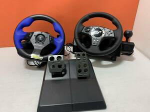 11/92☆Logitech　DRIVING FORCE PRO　E-UJ11　GT FORCE　E-UD4【写真追加あり】☆