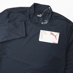 ●送料390円可能商品 プーマ PUMA ゴルフ GOLF 暖かい 秋用 WARM 新品 メンズ 長袖 ハイネックシャツ 黒 [D6PMA919-Q05-M]三 壱★QWER