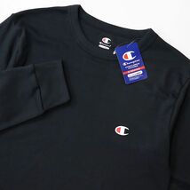 ★チャンピオン Champion 新品 メンズ 保温 微起毛 吸汗速乾 長袖 Tシャツ ロンT トップス 黒 Lサイズ[CM4HQ2020901N-L] 三 弐★QWER★_画像2