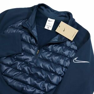 ★ナイキ NIKE 新品 メンズ 保温 中綿 裏起毛 アカデミー ドリルトップ トレーニング 長袖 シャツ XLサイズ[DC9169-454-XL] 三 参★QWER