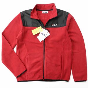 ★フィラ FILA 新品 メンズ 高品質 快適 保温 暖かい 厚手 UVCUT 両面 フリース ジャケット XLサイズ[442341-RD-LL] 一 二 参★QWER