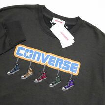 ★コンバース CONVERSE 新品 メンズ カジュアル ロゴ スニーカー 長袖 スウェット トレーナー Mサイズ [31735515-48-M]一 三 壱★QWER★_画像1