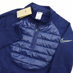 ★ナイキ NIKE 新品 メンズ 保温 中綿 裏起毛 アカデミー ドリルトップ トレーニング 長袖 シャツ Mサイズ[DC9169-492-M] 三 壱★QWER★