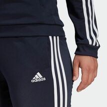 ★アディダス ADIDAS 新品 レディース W ESS 3ストライプス トリコット トラックスーツ 上下セット 紺[SETHM1914] 五 零★QWER★_画像7