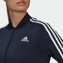 ★アディダス ADIDAS 新品 レディース W ESS 3ストライプス トリコット トラックスーツ 上下セット 紺[SETHM1914] 五 零★QWER★_画像6