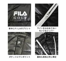 ★フィラ FILA ゴルフ GOLF 新品 メンズ 暖かい 保温 撥水 中綿 ジャケット ジャンパー ブルゾン XXLサイズ[787272-RD-3L] 一 二 零★QWER_画像3