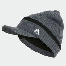 ★アディダス ゴルフ ADIDAS GOLF 新品 メンズ 保温 つば付き ビーニー ニット帽 キャップ 帽子 灰 57-60cm [HC62491N-5760] 七★QWER★_画像5