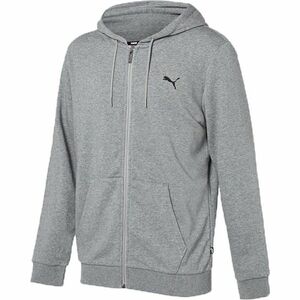 ★プーマ PUMA 新品 メンズ シンプル カジュアル フルジップ パーカー ジャケット フーディ 灰 Lサイズ [848732-03-L] 二 弐★QWER★