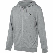 ★プーマ PUMA 新品 メンズ シンプル カジュアル フルジップ パーカー ジャケット フーディ 灰 Lサイズ [848732-03-L] 二 弐★QWER★_画像1