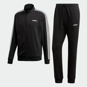 ★アディダス ADIDAS 新品 メンズ 3ストライプス トラックスーツ スポーツウェア 裏毛 上下セット スーツ 黒 M [SETFM6303-M] 五 壱★QWER