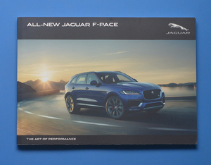 ジャガー　F-PACE　JAGUAR　F-PACE　2016年4月　価格表付き　カタログ　パフォーマンスSUV　V6DOHC　スーパーチャージャー【JAGUAR-04】