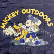 激レアコラボ! ロゴス LOGOS×ミッキーマウス mickey outdoors 中綿入りベンチコート ネイビー系 S ディズニー Disney ナイロンジャケット_画像9