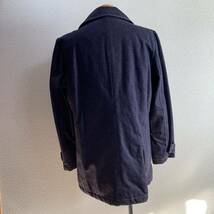 希少 新品タグ付き未使用デッドストック 00s OLD GAP オールドギャップ 中綿入りデニムピーコート L 裏地キルティング y2k 紺タグ Pコート_画像8