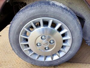 5kurudepa デイズルークス DBA-B21A タイヤ ホイール １本 ダンロップ 155/65R14 純正 アルミ ４穴 P=100 ボレロ 32306