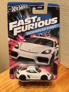 新作FASTファースト&フューリアスFURIOUSホットウィール ワイルドスピードウーマンオブファースト1/64?ポルシェ718ケイマンGT4HOTWHEELS有