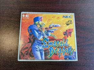 ☆エメラルドドラゴン EmeraldDragon PCエンジン SUPERCDROM 中古 レア レトロ ゲームソフト 説明書付き ☆