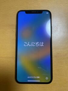 iPhone X SIMフリー 256GB Apple スペースグレー SIMロック解除 ※Face ID使用不可　ジャンク品