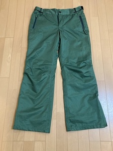 ACTVERSION メンズ Lサイズ グリーン スノーボード パンツウェア 中古 良品 格安 2022年頃 BURTON SESIONS VOLCOM QUIKSILVER 即決 早い者