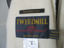 ◆TWEEDMILL ツイードミル　ウール　大判ロングマフラー　美品◆_画像2