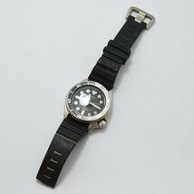 1円 可動品 腕時計 セイコー 7C43-6010 プロフェッショナル ダイバー 200m クォーツ メンズ ブラック 同梱不可_画像2