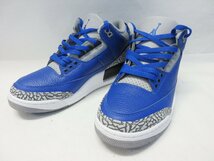 1000円～美品 ナイキ NIKE AIR JORDAN 3 BLUE CEMENT エアジョーダン3 ブルーセメント CT8532-400　スニーカー　27㎝_画像2