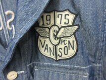 1000円～美品 バンソン VANSON 刺繍 カバーオール ジャケット サイズL_画像4