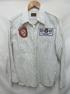 1000円～バズリクソンズ Buzz Rickson's ヘリンボーンツイル カスタムワークシャツ BR27490 サイズ15-15.5