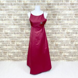 1円 ドレス DAVID'S BRIDAL ワンピース 10 ピンク光沢 7号マネキンでも小さいサイズ カラードレス キャバドレ 中古７９０５