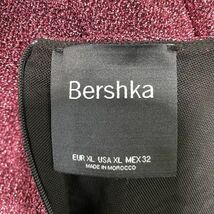 1円 ドレス Bershka ミニドレス XL USサイズ大きめサイズ ピンク系ラメ カラードレス キャバドレ 発表会 イベント　中古８６７７_画像9