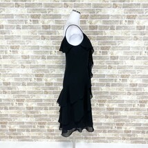1円 ドレス Rue de B ワンピース 3 黒 カラードレス キャバドレ 発表会 イベント　中古８７１４_画像3