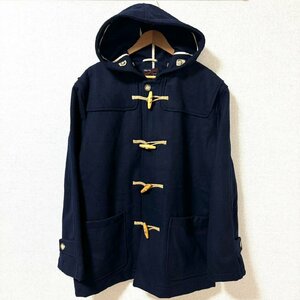 (^w^)b Outwear Clothing アウトウェア クロージング ダッフル コート アウター 通勤 通学 フォーマル シンプル ネイビー L 7900EE