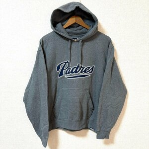 (^w^)b gear for SPORT ギア フォー スポーツ スウェット プルオーバー パーカー 裏起毛 Padres チーム ロゴ BIG COTTON グレー M 7869EE