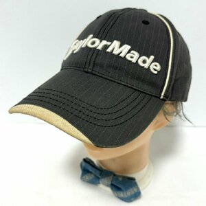 (^w^)b TaylorMade テーラーメイド ゴルフ GOLF キャップ 帽子 ロゴ 刺繍 6パネル アイレット ストラップベルト グレー系 ONE SIZE C0805EE