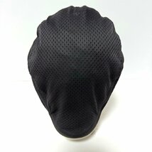 (^w^)b adidas アディダス メッシュ ハンチング キャップ 帽子 ロゴ 刺繍 サイド ボタン ブラック OSFX 57㎝～60㎝ フリーサイズ C0700EE_画像6