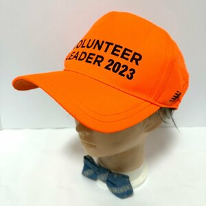 (^w^)b 未使用 非売品 new balance ニューバランス キャップ 帽子 VOLUNTEER LEADER 2023 ボランティア オレンジ OSZ One Size C0800EE