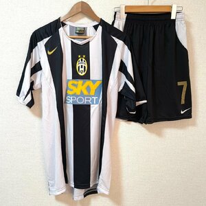 (^w^)b ユヴェントス 背番号 7 ユニホーム 半袖 上下 セットアップ 黒×白 JUVENTUS SKY SPORT NIKE SOCCER SPORTS ロゴ セリエA 7299EE