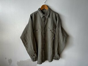 (^w^)b patagonia パタゴニア 98年製 HEMP 麻 100% 長袖 シャツ M ベージュ ブラウン 90s ヴィンテージ ビンテージ アウトドア レア レトロ