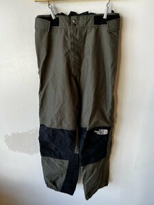 (^w^)b THE NORTH FACE ザ ノースフェイス GORE-TEX ゴアテックス ナイロン パンツ メンズ LL グレー ブラック 黒 灰 ツートン ヌプシ