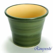植木鉢 おしゃれ 安い 陶器 サイズ 32cm ブーケ 10号 グリーン 室内 屋外 緑 色_画像2